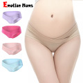 4Pcs/Lot Cotton Pregnant Women Underwear U-Shaped Low Waist Maternity Underwear Pregnancy Briefs Maternity Panties Women Clothes