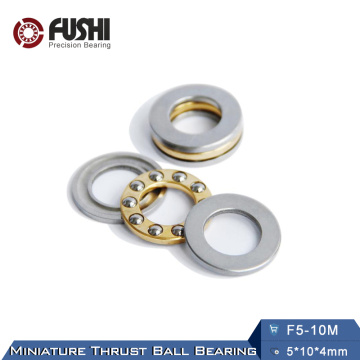 F5-10M Bearing 5*10*4 mm ( 10PCS ) ABEC-1 Miniature F5 10 M Thrust Axial F5 10M Ball Bearings With Grooved Raceway