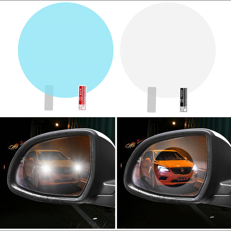 2pcs set car rearview mirror waterproof sticker window transparent film Anti fog anti-glare window foil auto protective stickers