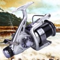 Sougayilang 5000 6000 Series Carp Fishing Reel CNC Metal Spool Double Brake Spinning Reel for Freshwater Sea Boat Fishing