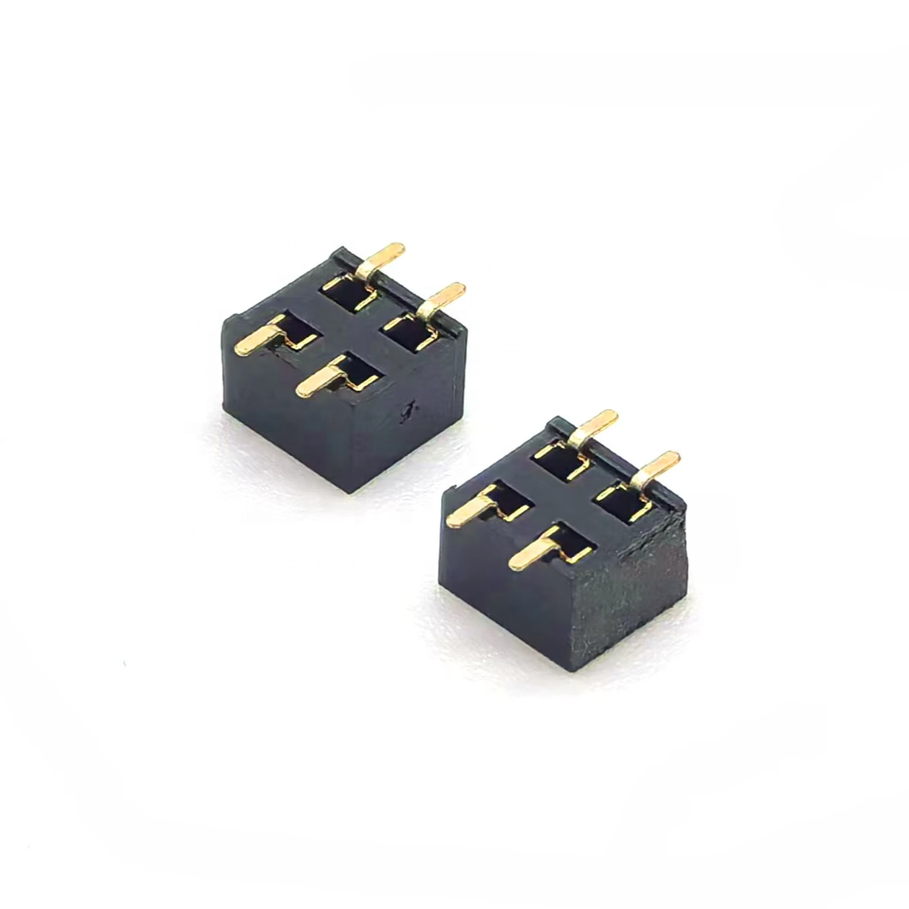 2.54mm Pitch Female Header Connector Dual Row SMT U-type H3.5mm 2*2P