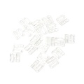 10 x Craft Plastic Rectangle Tap Hooks & Clasp Sewing On Swimsuit Bra BIKINI DIY Accessories