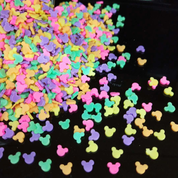 20g/lot Mouse Polymer Hot Soft Clay Sprinkles Colorful Animal Tiny Cute plastic klei Mud Particles Multicolors