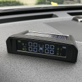 Car LED Display TPMS Tire Pressure Monitoring USB Charge&Solar Alarm Monitor System 4 External Sensor Auto Security Alarm System