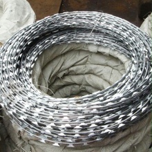 Galvanized Razor Barbed Wire Concertina Razor Wire fence