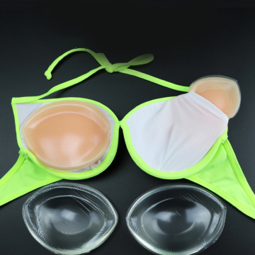 Silicone Reunseable Swimsuit Bikini Bra Insert Soft Bra Pads Enhancer Chest Push Up Women Bra Pads Cups Intimates Accessories