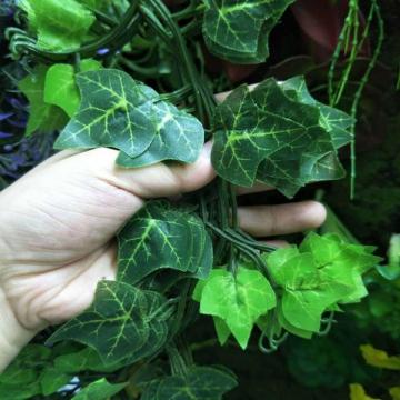 12pcs Hanging Green Leaf Garland Ivy Vine Foliage Plastic Fake Plants Artificial Party Supplies Wedding Garden Home Decoration