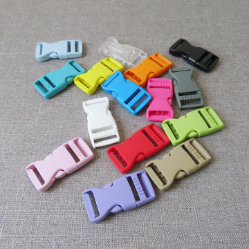 5pcs/lot 20mm colourful Plastic clasp release buckle strap belt buckle for bag pet dog collar necklace bracelet sewing accessory