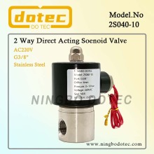 2S040-10 Water Stainless Steel Solenoid Valve 3/8 inch 220VAC