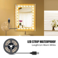 LED Makeup Mirror Light USB Cable Powered Flexible Dressing Table Vanity Lamp 5V Waterproof Bathroom Mirror Backlight Decor Lamp