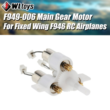 Fixed Wing RC Airplanes Parts F949-006 Main Gear Motor for Wltoys F949 RC Fixed-wing Airplane Spare Parts Accessories