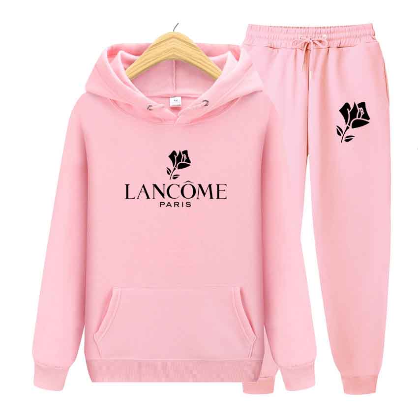 Autumn Women Two Piece Set Tracksuits Sets Love Print Hoodie Jacket Pants Sweatshirt Set Female Sports Suit for Women Clothing