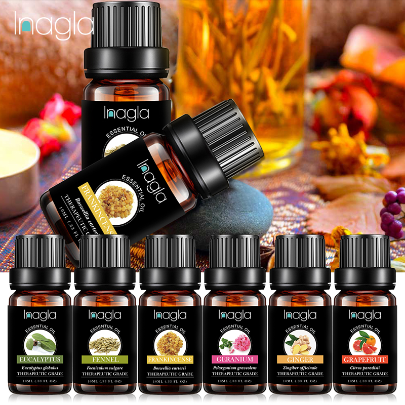 Inagla Frankincense Essential Oil Pure Natural 10ML Pure Essential Oils Aromatherapy Diffusers Oil Relieve Stress Home Air Care