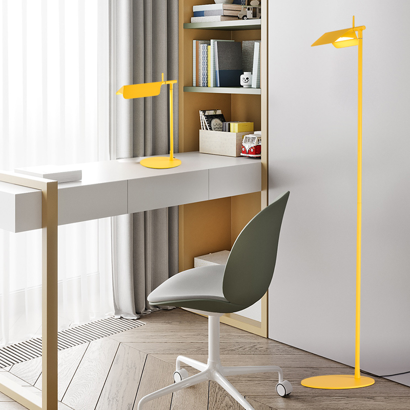 Nordic postmodern living room study bedroom simple modern macaron creative led table lamp floor lamp