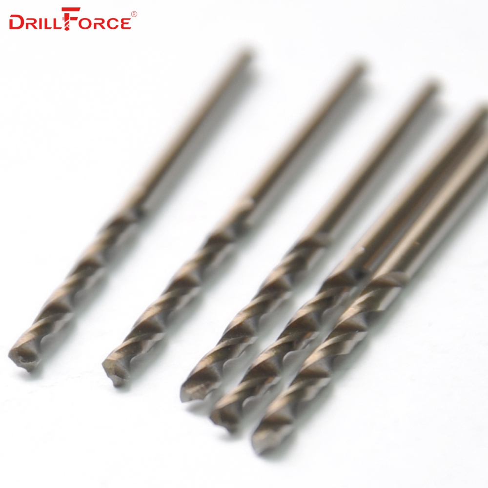 Drillforce Tools 5mm M35 Cobalt Drill Bits Set, HSS-CO Drill Bit Set, for Drilling on Hardened Steel, Cast Iron &Stainless Steel