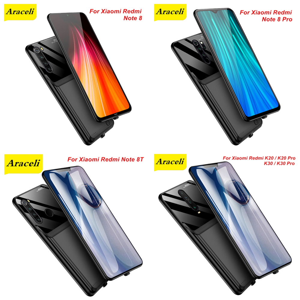 Araceli 10000 Mah For Xiaomi Redmi Note 8T Note 8 8 Pro K20 K20 Pro K30 K30 Pro Battery Power Case External Backup Charger Case