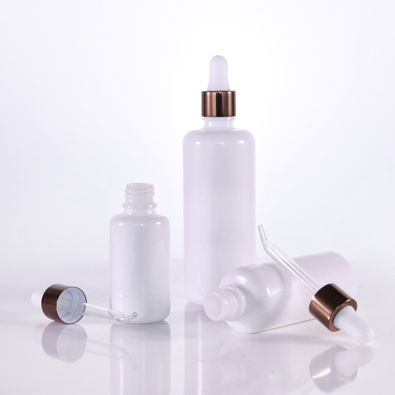 Essential Oil Glass Bottle With Dark Brown Caps 4 Jpg