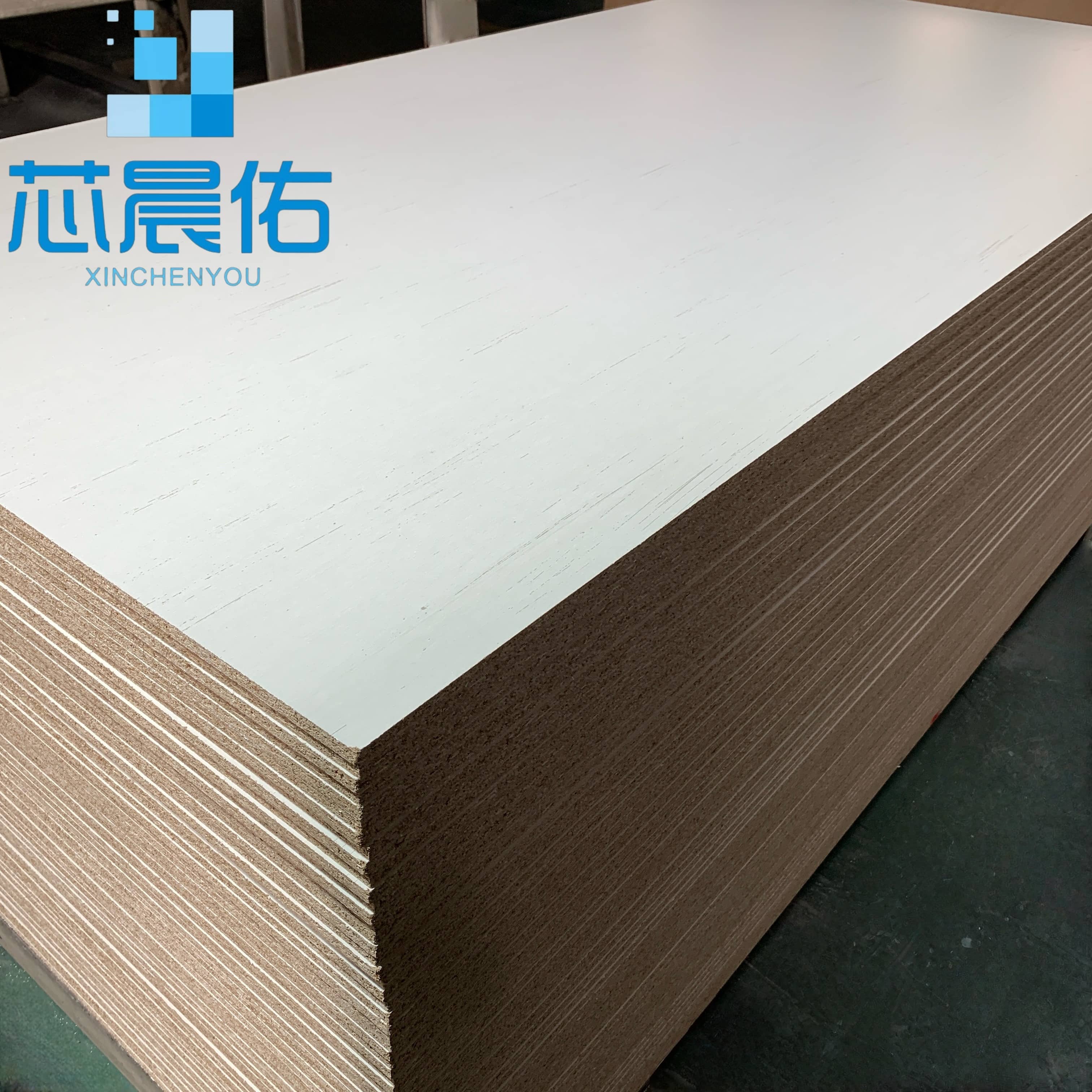 melamine particle board-white black rain