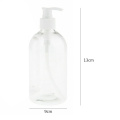 5Pcs 500ml Transparent Liquid Soap Shampoo Lotion Shower Gel Empty Pump Bottles Leakage-proof Refillable bottles