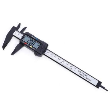 150mm 6inch LCD Digital Ruler Electronic Carbon Fiber Vernier Calipers Gauge Micrometer Measuring Tool Instrument