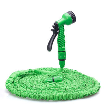 25-200FT expandable magic flexible garden hose with spray gun for watering garden cart hose