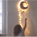 Lovely Baby Mobile Cotton Moon And Star Tent Wall Hanging Decor Toys Nordic Style Nursery Decor Photo Props Kids Bedroom Decor
