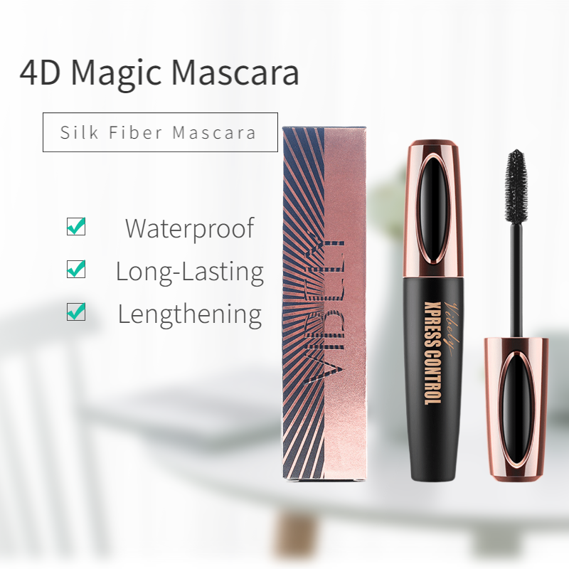 1 /2 Pc 4D Silk Fiber Mascara Black Thick Lengthening Eyelash Mascara Waterproof Long-Lasting Eyelash Extension Cosmetics TSLM1