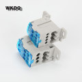 Din Rail Terminal Block Junction Box UKK80A One in several out Power Distribution Block Box Universal Electric Wire Connector