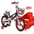 Unisex Colorful child bicycles with steel basket