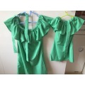 2021 Daughter Dress Mother Daughter Dresses Summer Mommy Bebes Wedding Clothing Ruffles Family Matching Outfits Clothes Mum Mom