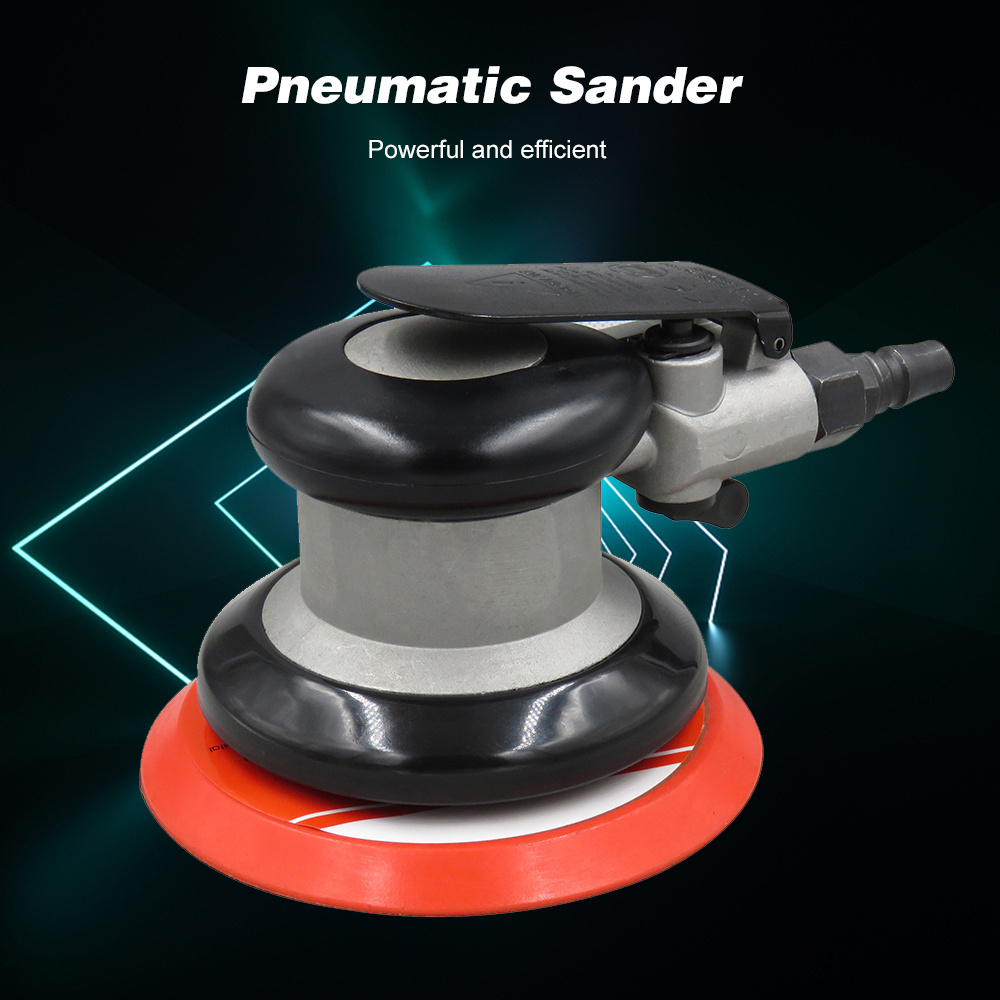 Pneumatic Polisher Air Sander Pneumatic Sander 5'' Air Palm Orbital Sander Grinder Sanding Machine Tool for polishing waxing