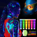 Glow in Dark Face Body Paint Halloween Makeup Party Costume Cheering Squad Body Art Glow Makeup Halloween Party Supplies