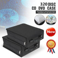 KINCO 320 Pcs CD DVD Dics Media Storage Cover Portable Carry Sleeve Hard Bag Case Wallet Holder Box w/Zipper Universal Sleeves
