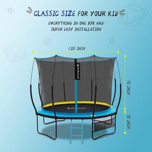 Best SkyBound 10FT Trampoline with Enclosure Manufacturer SkyBound 10FT Trampoline with Enclosure from China