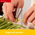 Finger Protector Fingernail Protect Peeling bean Iron Nail sleeve Dial rhombus Broad bean Pine nuts Shell Stripping KitchenTool