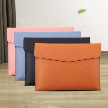 Waterproof Leather A4 Business Briefcase File Folder Document Paper Organizer Storage Bag School Office Stationery