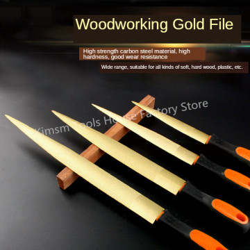 4/6/8/10/12 Inch Double-side Gold File Hardwood Carving Grinding Polishing Fine-Teeth File Carpenter Woodworking DIY Multi Tools