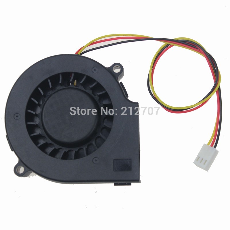 1 Piece Gdstime 3 Pin 12V 75x75x15mm 75mm Turbo Blower Radial DC Cooling Fan