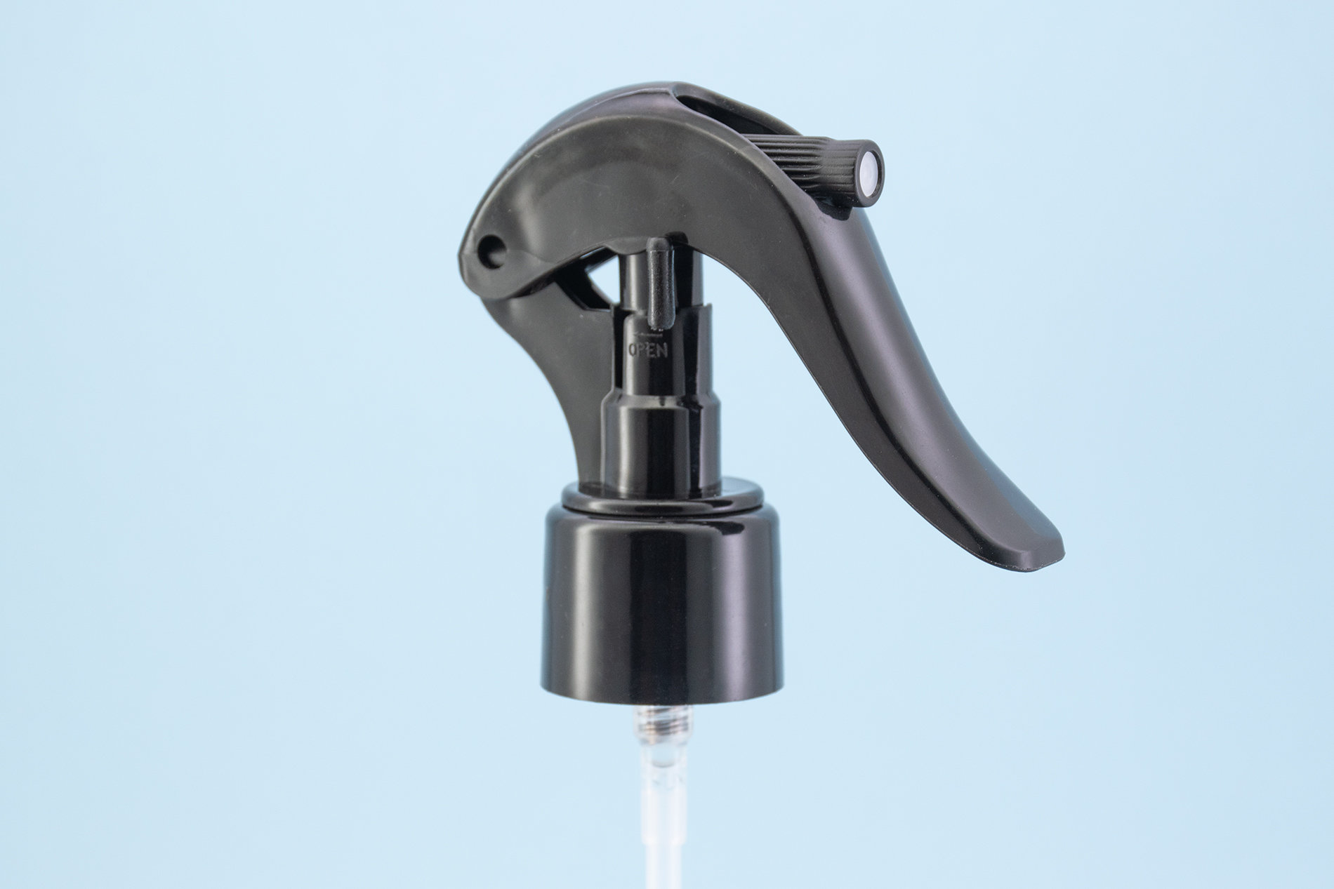 24/410 black smooth mini trigger sprayer with locking ship clip