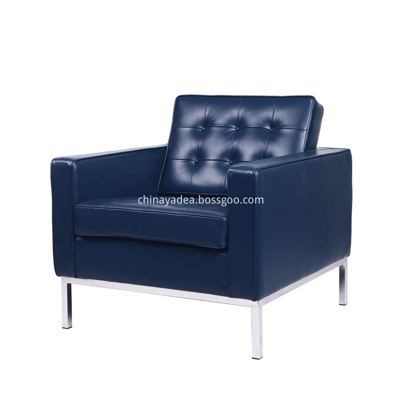 Classic Leather Knoll Sofa 1