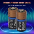 2PC NEW Original DURACELL Lithium battery 3v 1550mah CR123 CR 123A CR17345 16340 cr123a dry primary battery for camera meter
