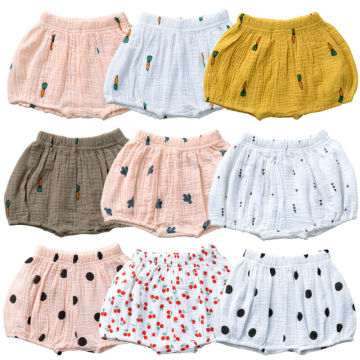 Citgeett Summer 0-3T Newborn Baby Boy Girl Kids Pants Shorts Bottoms PP Linen Bloomer Shorts Panties