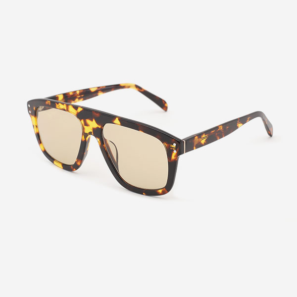 Pilot Square Acetate Unisex Sunglasses 21A8094