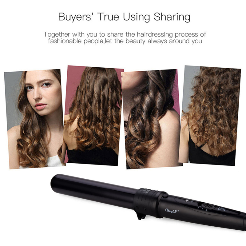 CkeyiN New 5 Part Hair Curling Iron Machine 5P Ceramic Hair Curler Set 5 Sizes 09-32mm Curling Wand Rollers With Glove Clips 28