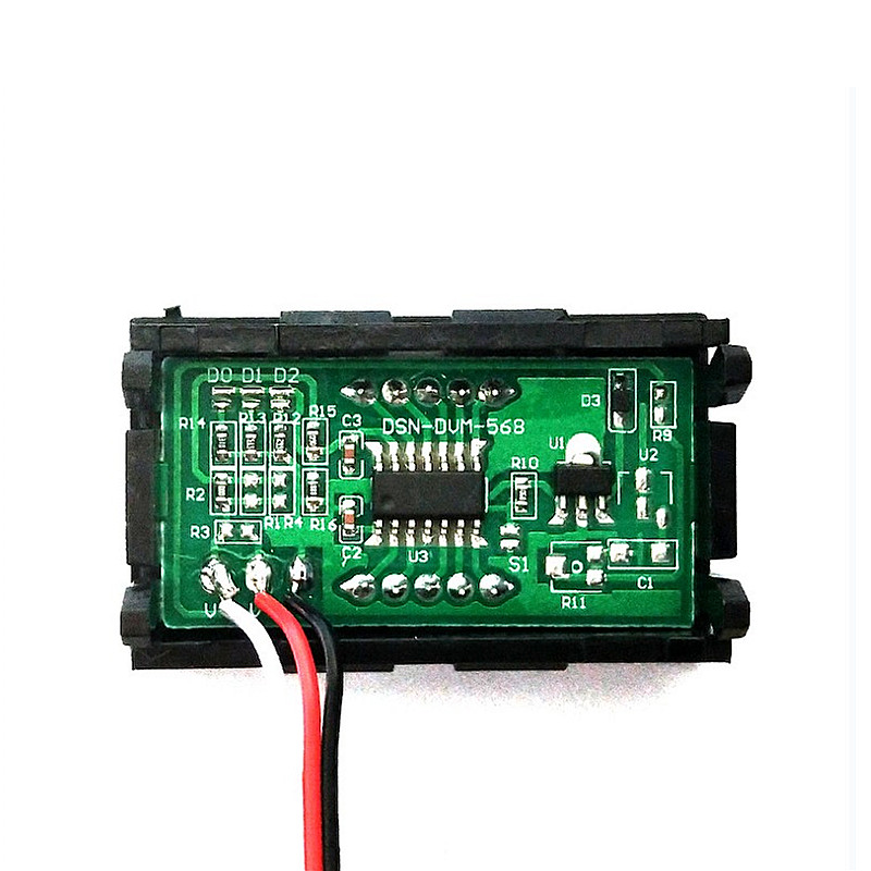 Mini LED Digital DC 0-100V Voltmeter Gauge Voltage Volt Fahrzeuge Panel Meter Red/Blue/Green 12V 24V 48V for Car etc