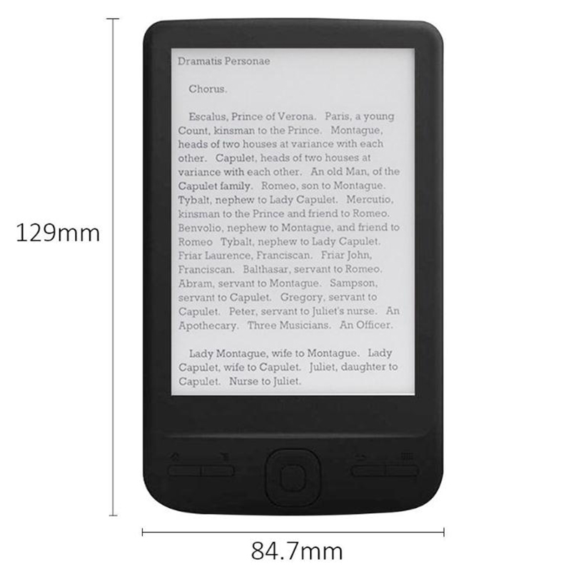 4.3 Inch E-Ink Ebook Reader 800X600 Ereader Electronic Paper Book with Front Light PU Cover(4G)