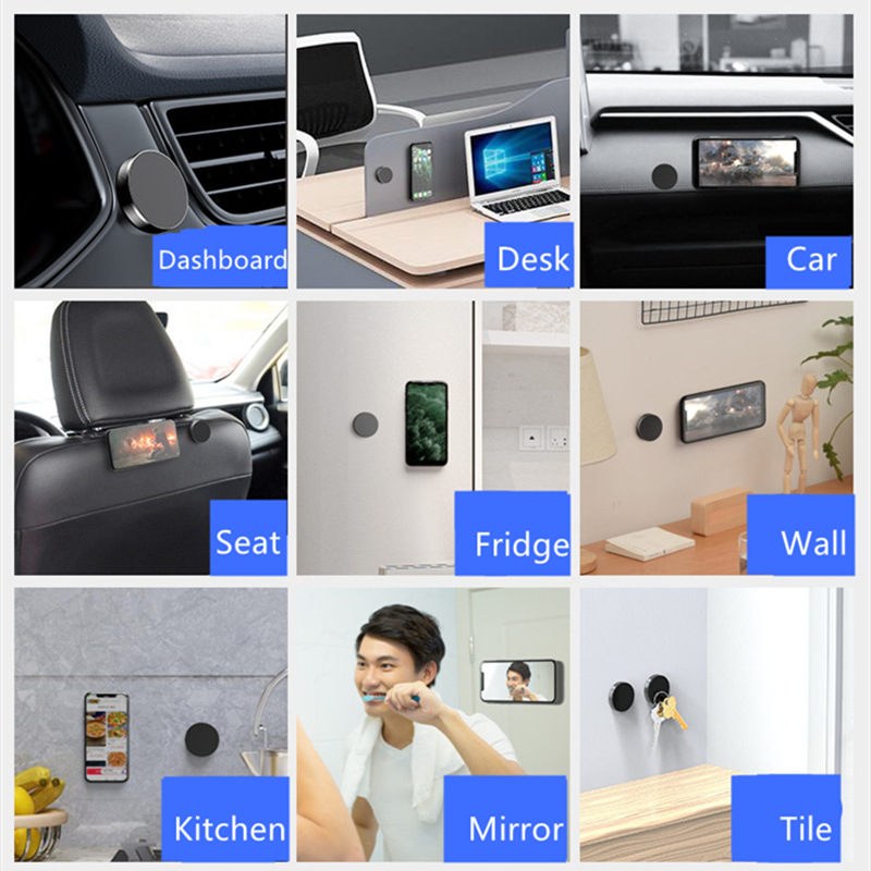 360 Magnetic Car Phone Holder Stand In Car for IPhone 12 11 XR X Pro Xiaomi Magnet Mount Cell Mobile Wall Nightstand Support GPS