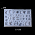 118Pcs/set Irregular Shapes Dried Flowers Silicone Mold For Jewelry Charms Pendants Making Tool Crystal Epoxy Cake Resin Molds