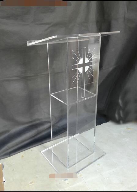 pulpit furniture Free Shiping High Quality Modern Design Cheap Acrylic Lectern acrylic pulpit