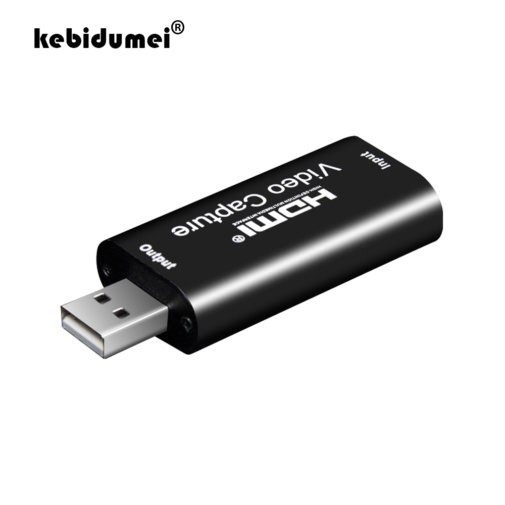 Mini Video Capture Card USB 2.0 HDMI Video Grabber Record Box for PS4 Game DVD Camcorder HD Camera Recording Live Streaming